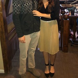 Gold Forever 21 skirt
